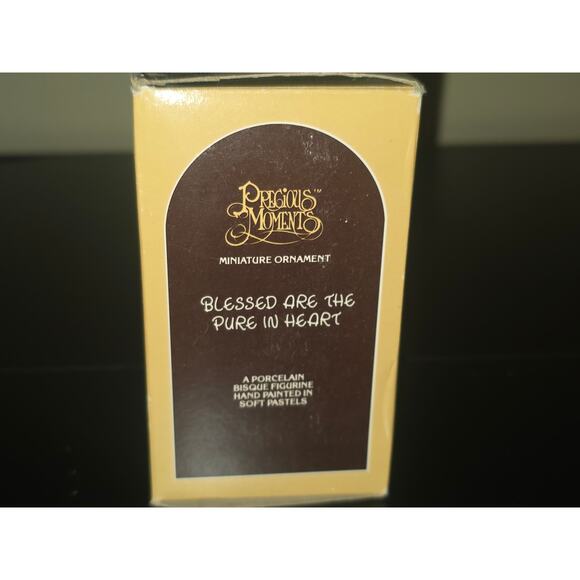 Precious Moments Blessed Are The Pure In Heart 1983 Enesco Baby Crib Ornament - Picture 8 of 10